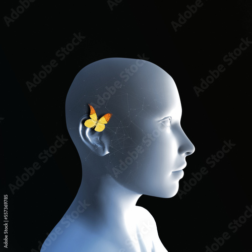 Hearing loss, conceptual image