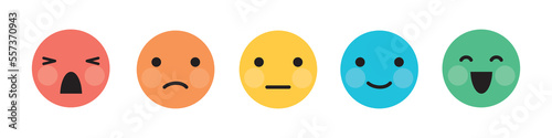 User feedback emotion infographic vector illustration isolated on white background. Vector 10 EPS.