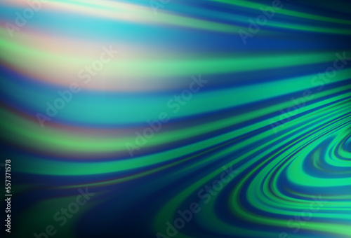Dark Blue, Green vector template with abstract lines.