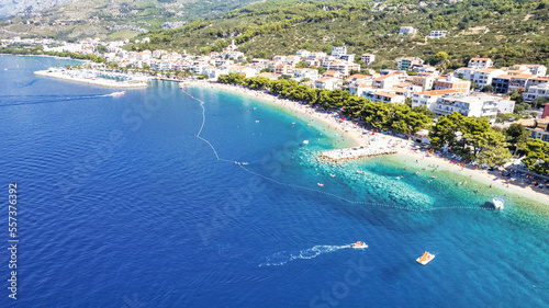 Croatia, Istria. Panorama of the beach 