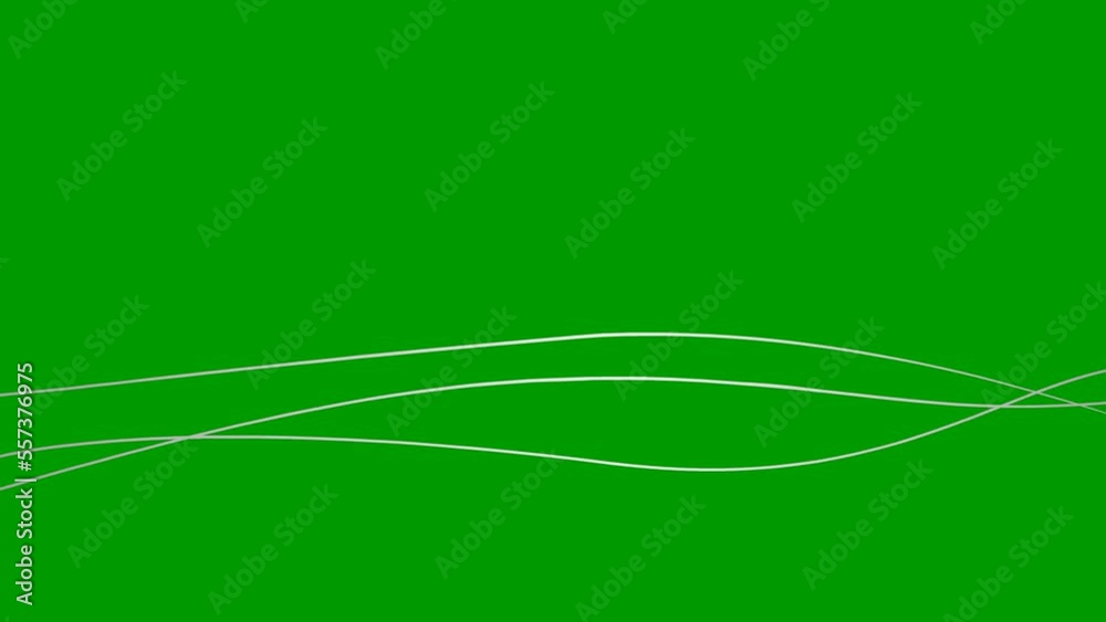 Animated stripes appear and disappear. Decorative lines. Three silver ...