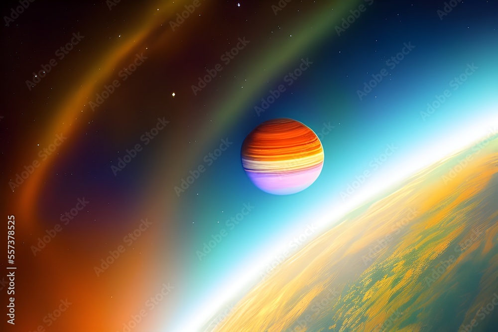 Fototapeta premium Planet in the galaxy