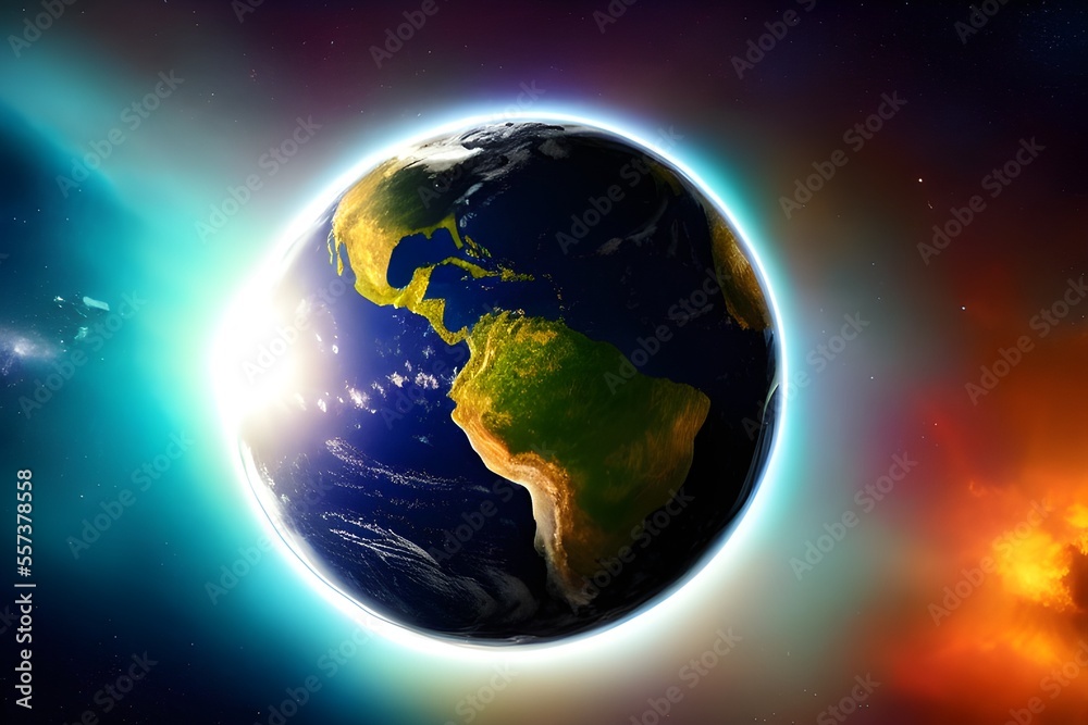 Fototapeta premium Planet in the galaxy