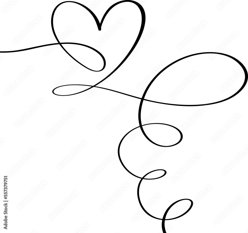 Vector curly heart love sign forever. Infinity romantic symbol linked, join, passion and wedding. Template for card, poster. Design flat element of valentine day illustration Vector curly heart love sign forever. Infinity romantic symbol linked, join, passion and wedding. Template for card, poster. Design flat element of valentine day illustration