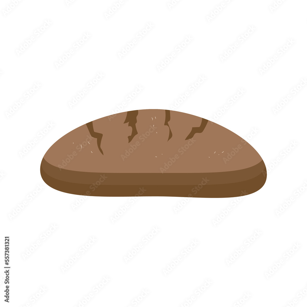 Cartoon illustration of bread, bakery products. Cartoon illustration of bread, bakery products.