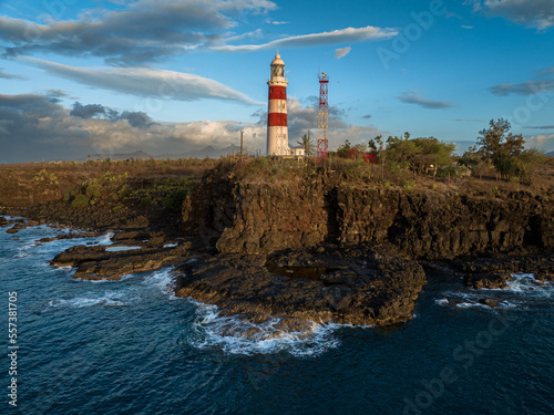 Albion lighthouse in Plaines wilhems district, Mauritius. .This building is more than 100 years old and it works every day. Next to Albion town is in west coast Mauritius island built was 1910