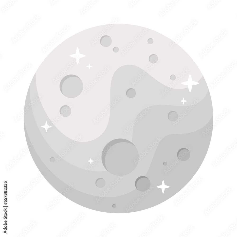 Obraz premium white full moon