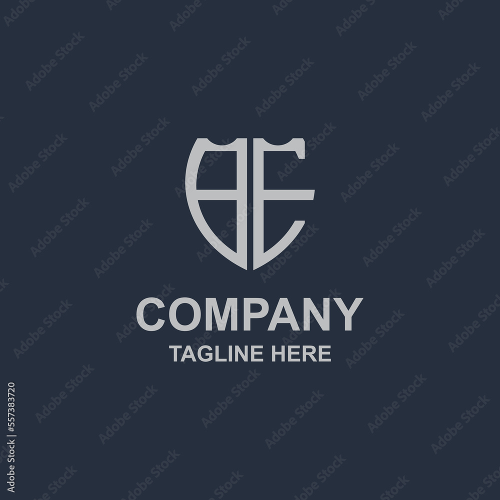 Obraz premium creative monogram be logo design