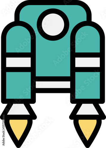 Jetpack Vector Icon Design Illustration