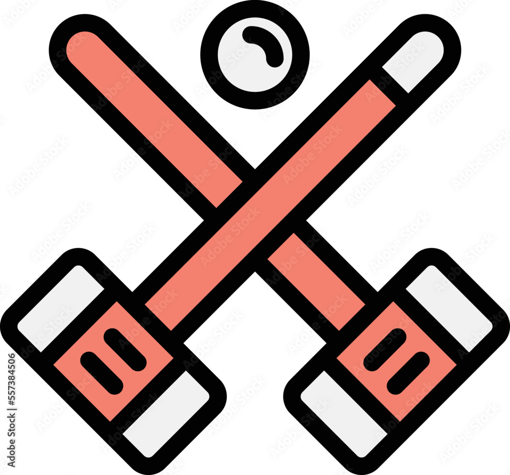 Croquet Vector Icon Design Illustration Croquet Vector Icon Design Illustration
