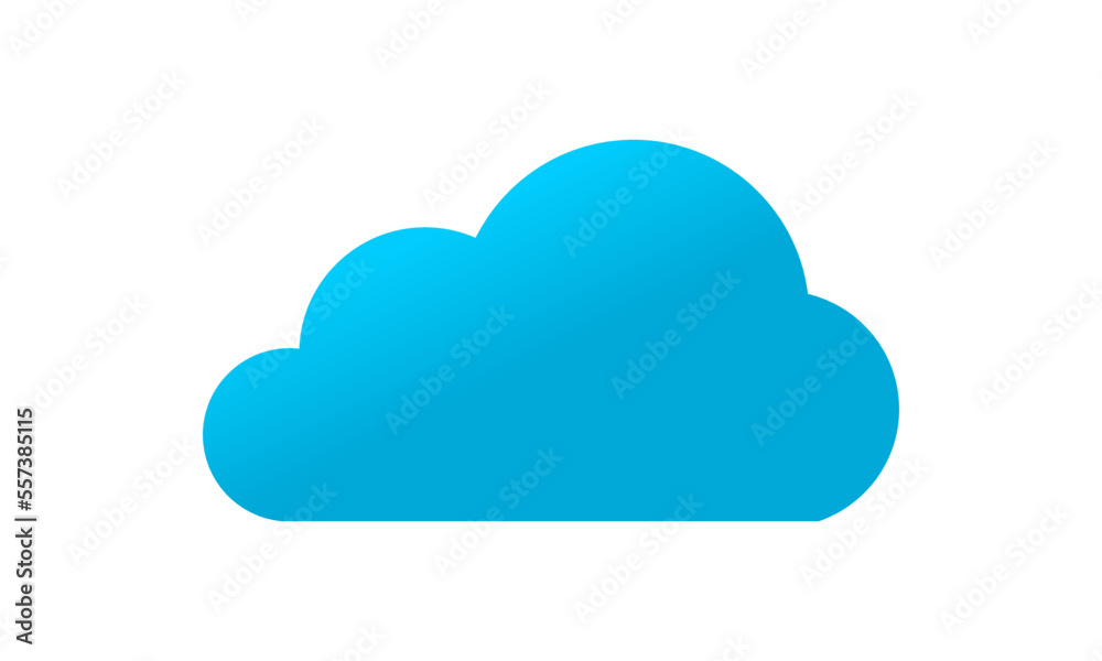 Cloud logo design template isolated vector image Cloud logo design template isolated vector image