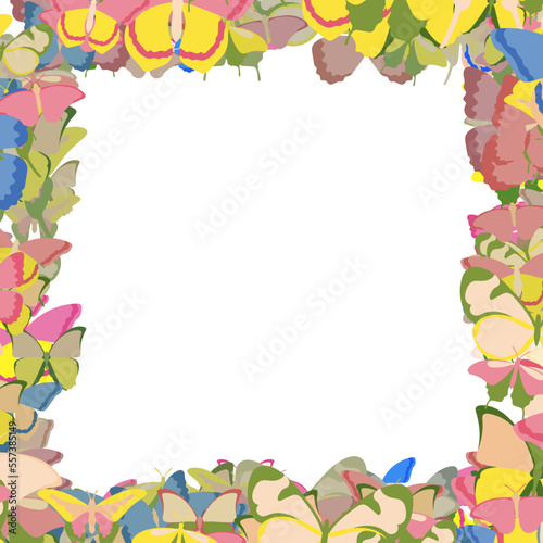 Background pattern abstract design texture. Border frame, transparent background. Theme is about repeat, fly, delicate, vector, gorgeous, Monarch, wing, wildlife, graphic, wild, summer