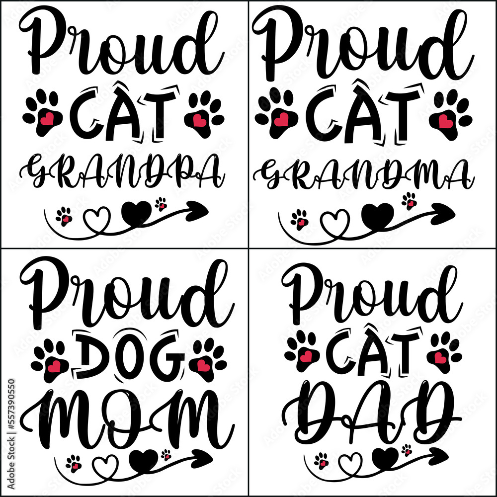Vector a Set of Cat SVG T Shirt Design Bundle Vector a Set of Cat SVG T Shirt Design Bundle