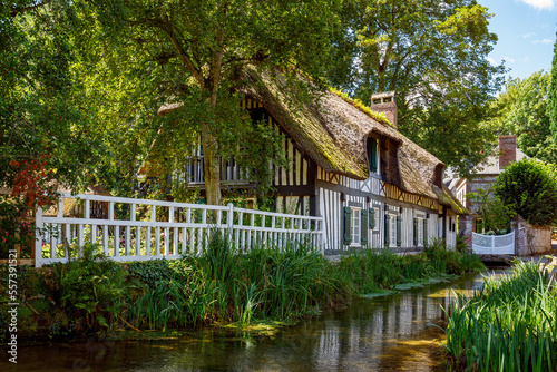 The Village of Veules les Roses in the Normandy France