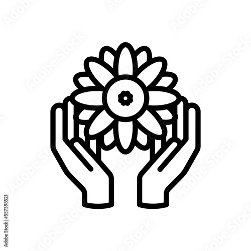 Holding Flower