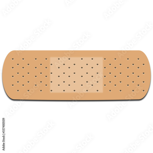 adhesive bandage on transparent background for healthcare vector