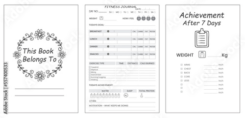 Fitness Journal pages © Chota Stanley