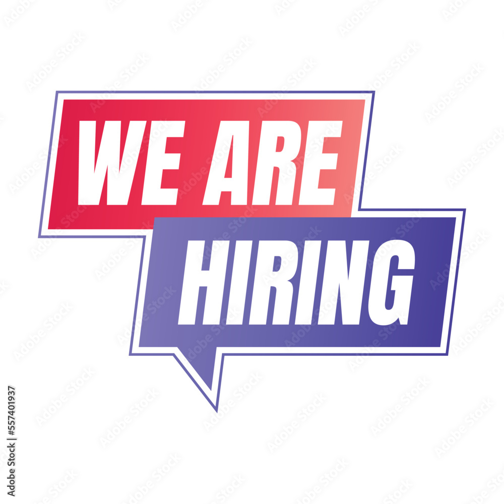 We are hiring join us announcement, Job vacancy join our team sign We are hiring join us announcement, Job vacancy join our team sign