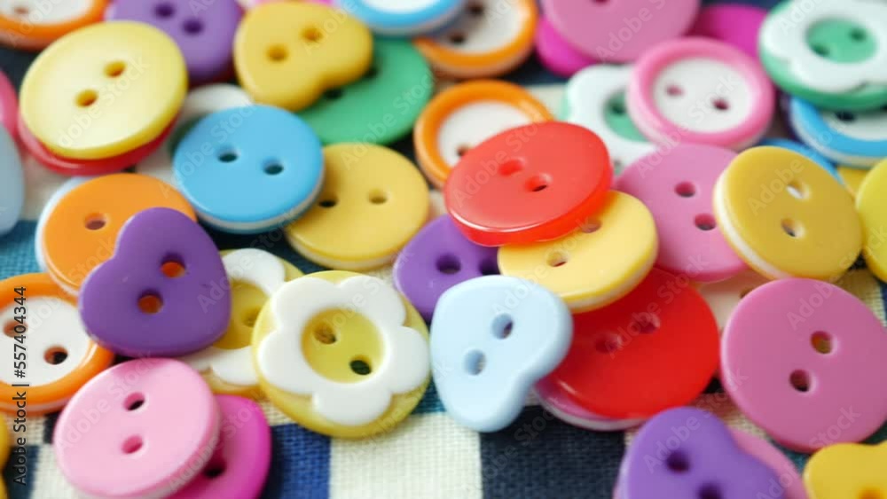 wooden color Plastic buttons on white background wooden color Plastic buttons on white background