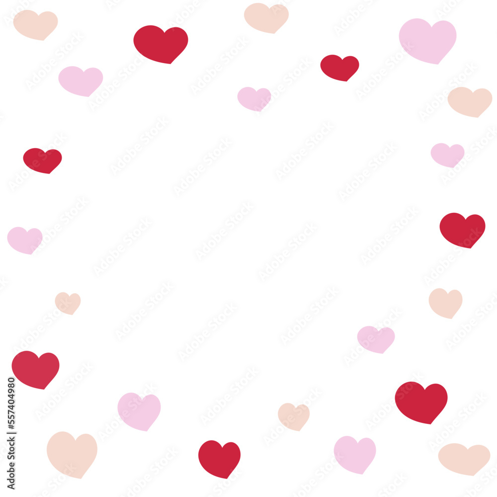 valentine hearts frame