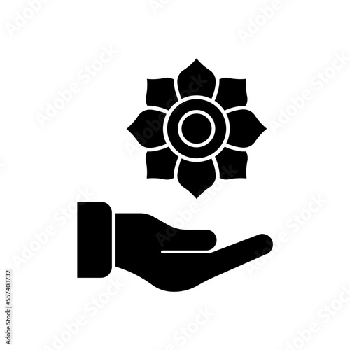 Holding Flower