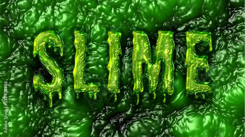 slime text effect