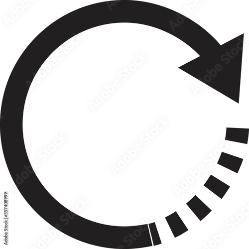 update icon vector arrow flat