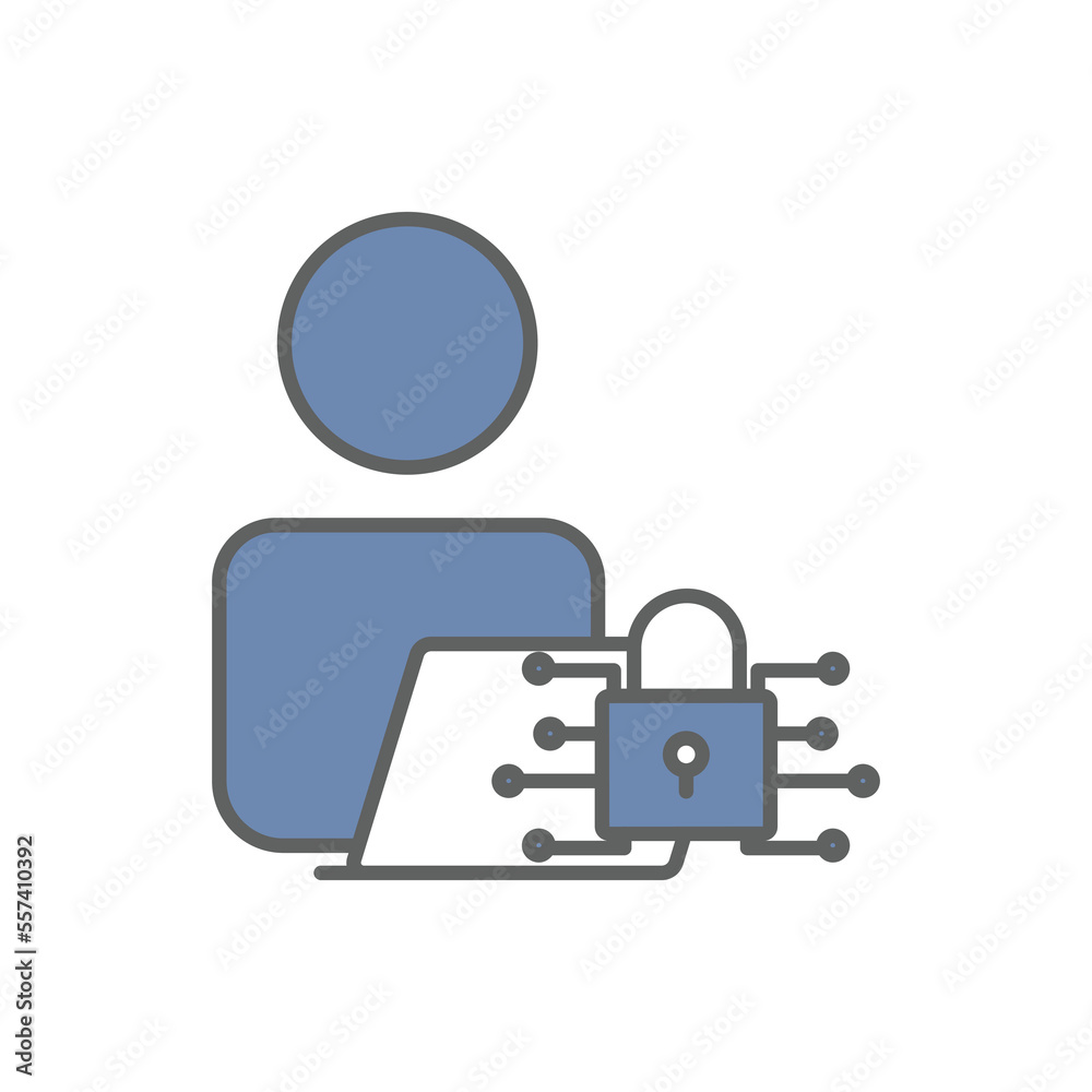 Programmer icon illustration lock cyber. icon related to developer. Two tone icon style. suitable for apps, websites, mobile apps. Simple vector design editable Programmer icon illustration lock cyber. icon related to developer. Two tone icon style. suitable for apps, websites, mobile apps. Simple vector design editable