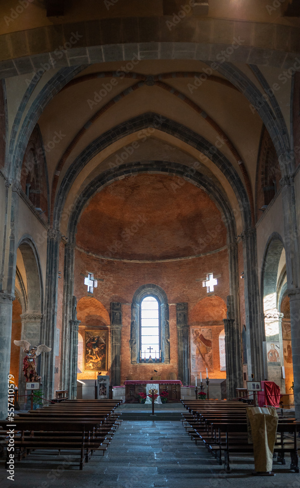 Inside Sacra of Saint Michele (Sacra di San Michele) , Italy, Piedmont