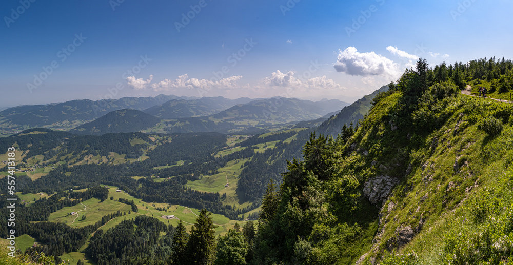 Naklejka premium Alpenpanorama im Sommer in Österreich