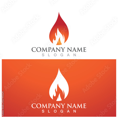 fire flame logo icon vector illustration template design