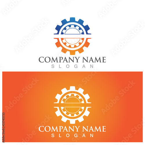 Gear Logo Template vector icon illustration design