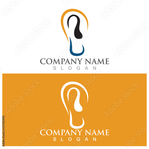 Hearing Logo Template vector icon design