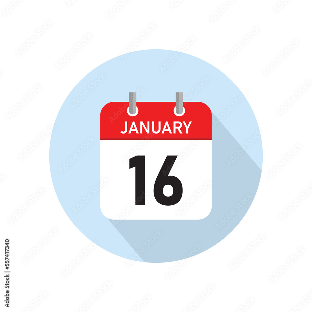 January 16 Concept Design. Vector Illustration. January 16 Concept Design. Vector Illustration.