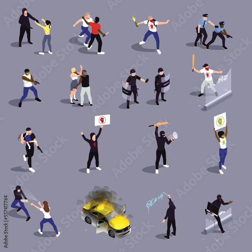 Street Violence Isometric Set