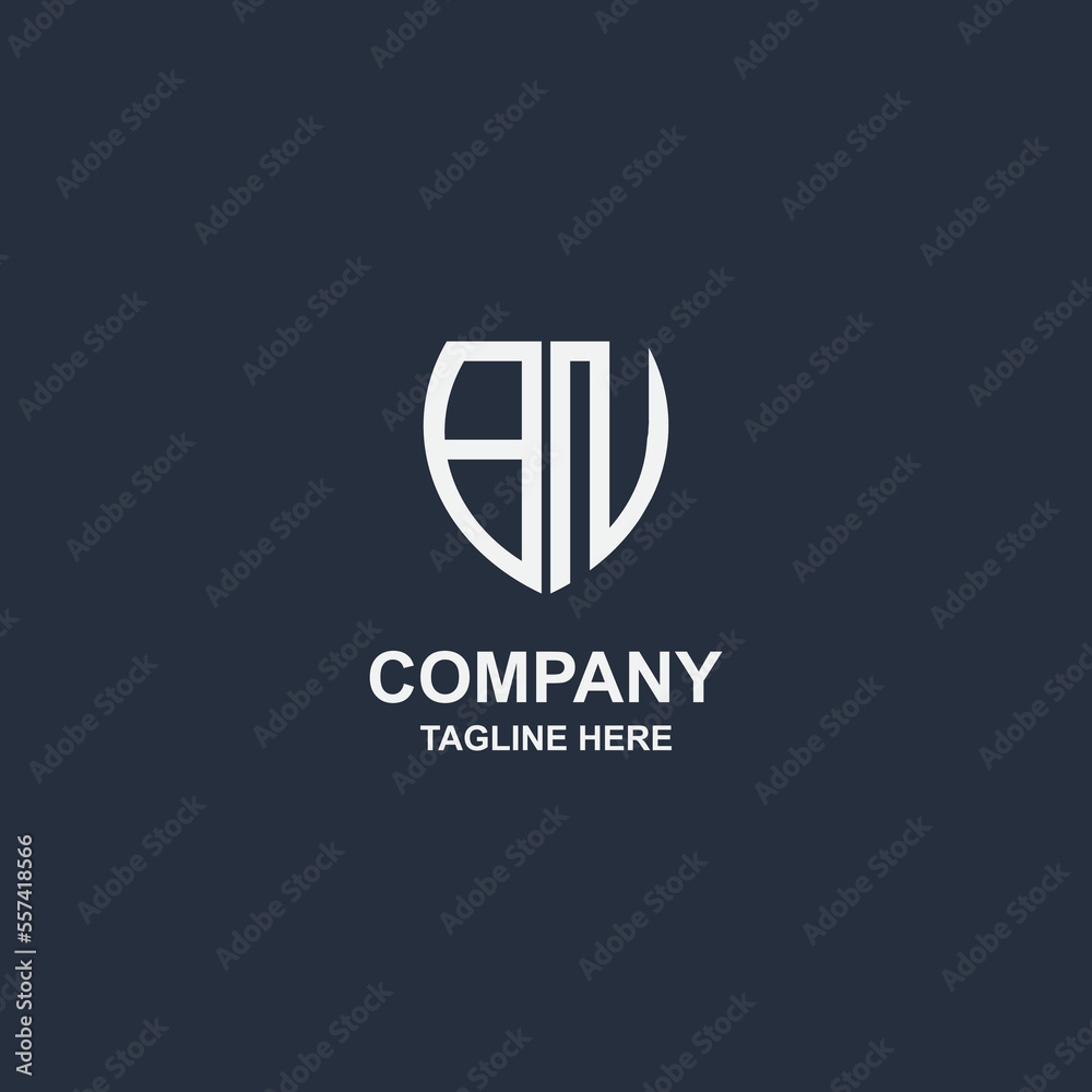 Obraz premium creative bn monogram logo design