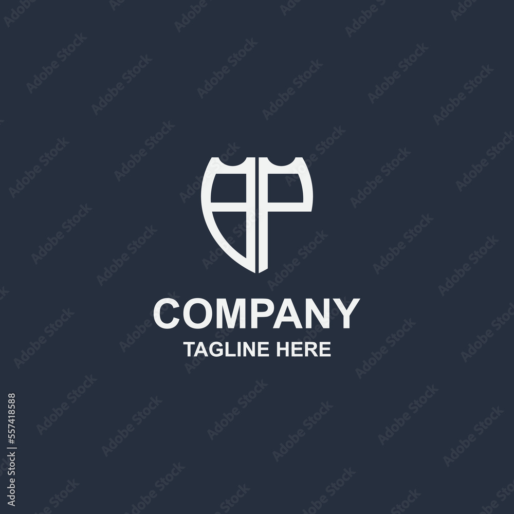 Obraz premium creative bp monogram logo design