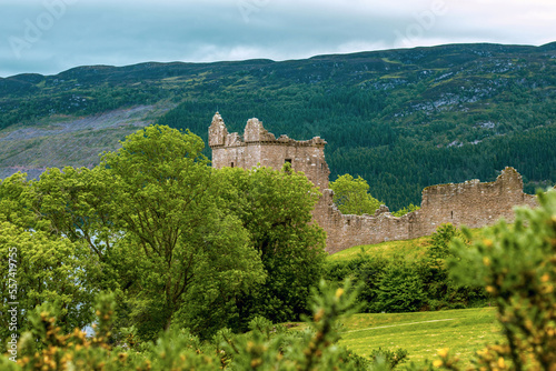 Beautiful Scottish Highlands and Urquhart Castle
