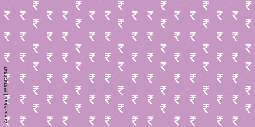 Vector seamless money pattern, Indian rupee pattern, Editable can be used for web page backgrounds, pattern fills