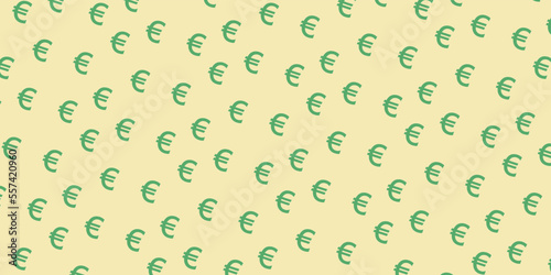 Vector seamless money pattern, euro pattern, Editable can be used for web page backgrounds, pattern fills