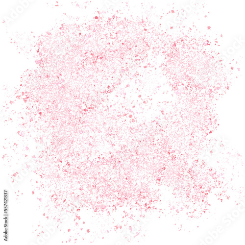Pink glitter isolated on transparent background 