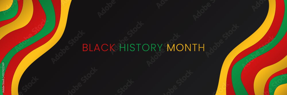 Fototapeta premium Black History Month background copy space