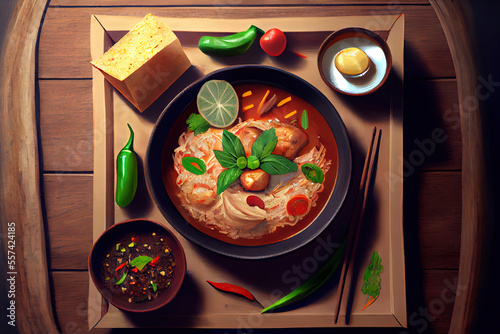 Thai Khao Kluk Kapi food © hassanmim2021