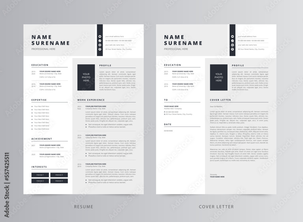 Resume Template, Professional Modern Resume Template, CV Template
Resume Template, Professional Modern Resume Template, CV Template