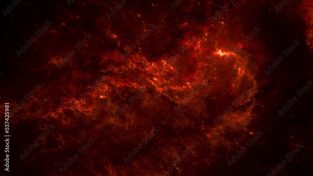 Fire Yell Nebula - Sci-fi Nebula - Good for sci-fi and gaming related content - Fractions of space