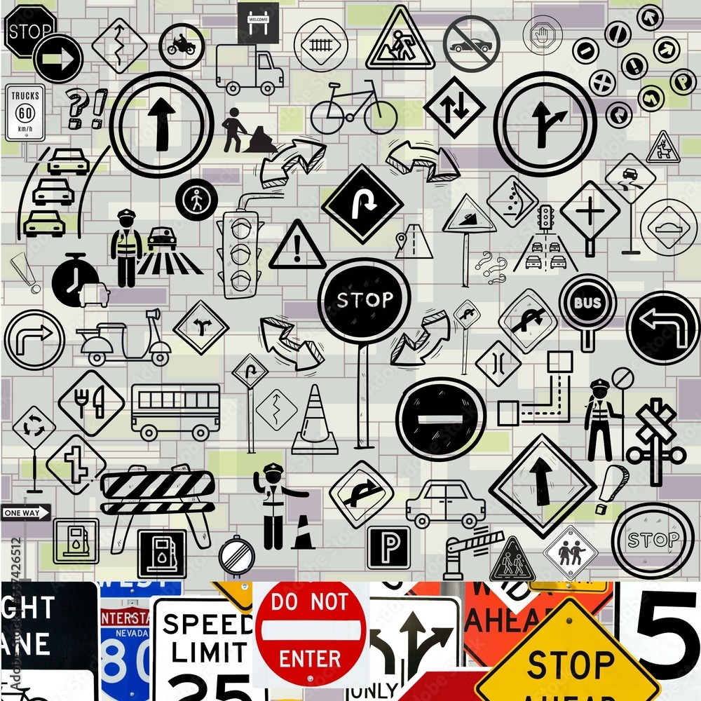 doodle trafic on the high way doodle trafic on the high way