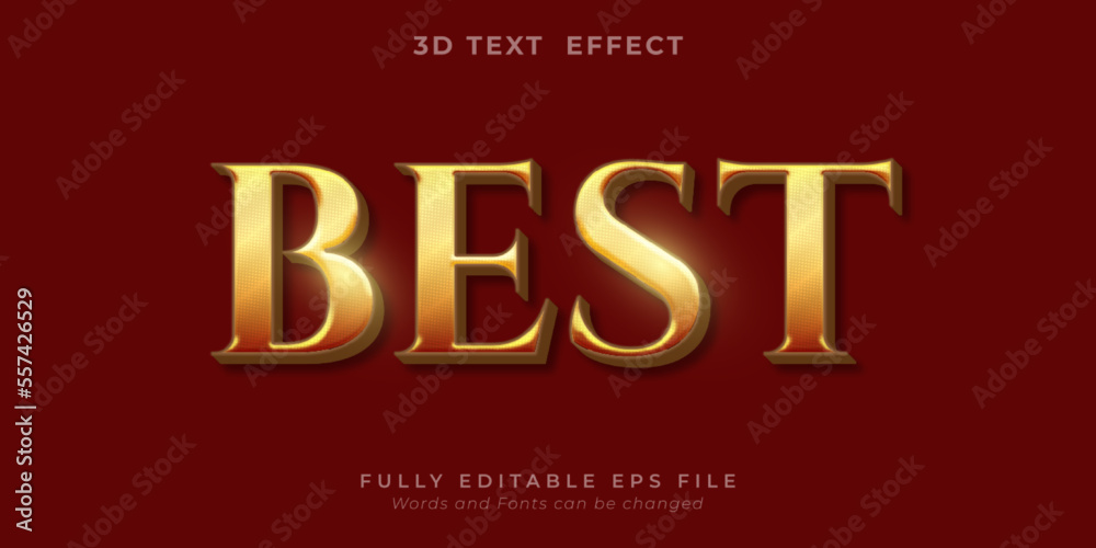 Best text editable three dimension style