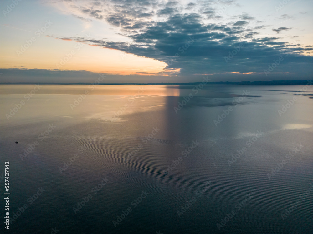 Sunset on Lake Garda in Italy