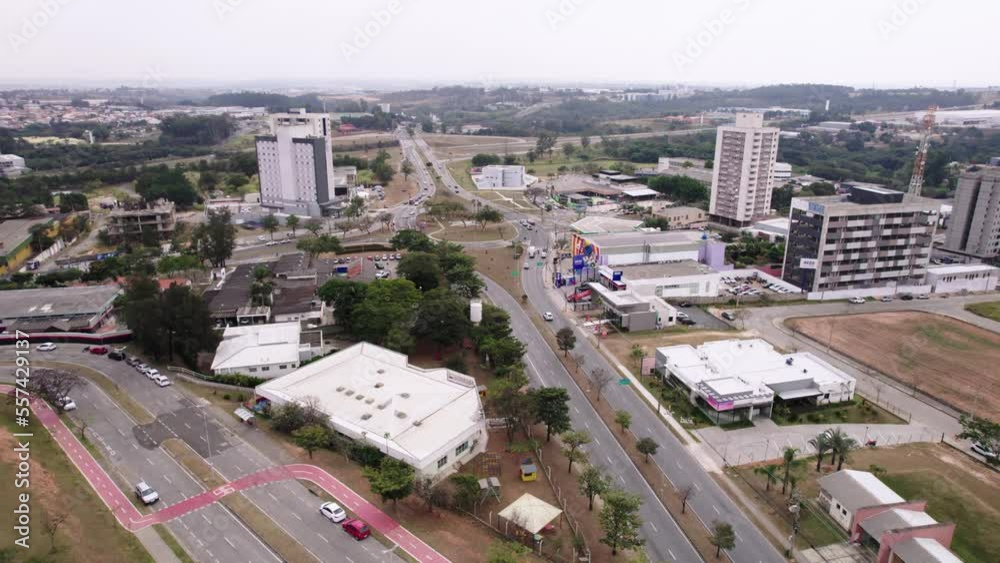 Sorocaba, São Paulo, Brazil - Circa August 2022: Sorocaba, av Carlos Reinaldo Mendes. Central region of the city.
