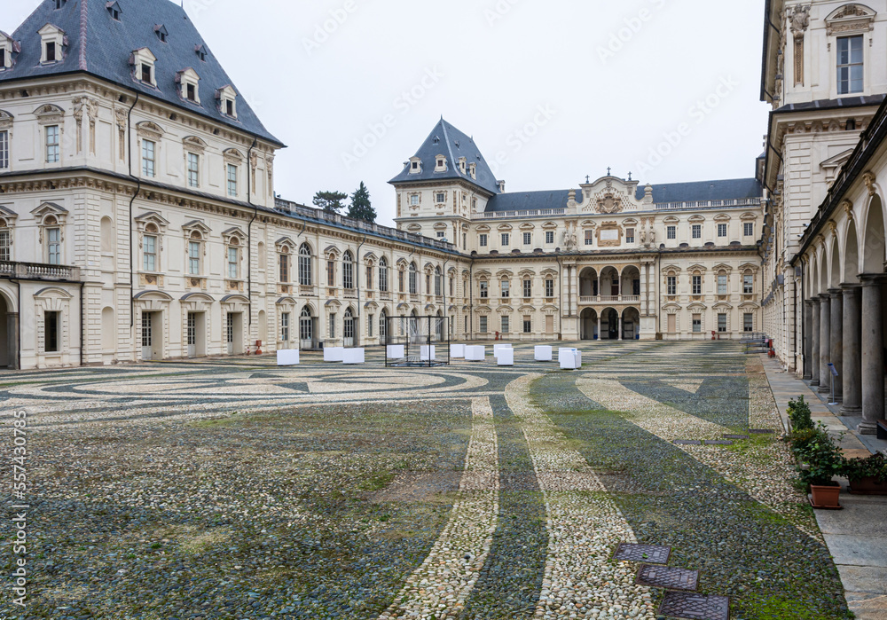 Valentino Castle, Torino (Turin), Piedemont, Italy, Europe - is the central building of the Architecture faculty of the Polytechnic University of Turin - northern Italy - November 20, 2021